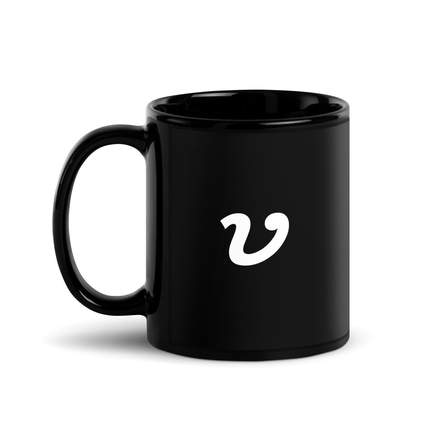 "V" Mug (Black)