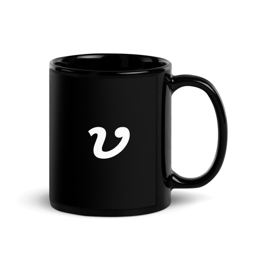 "V" Mug (Black)