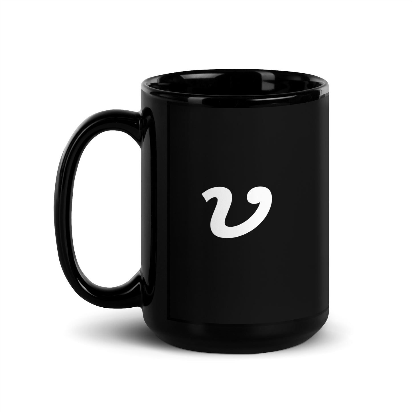 "V" Mug (Black)