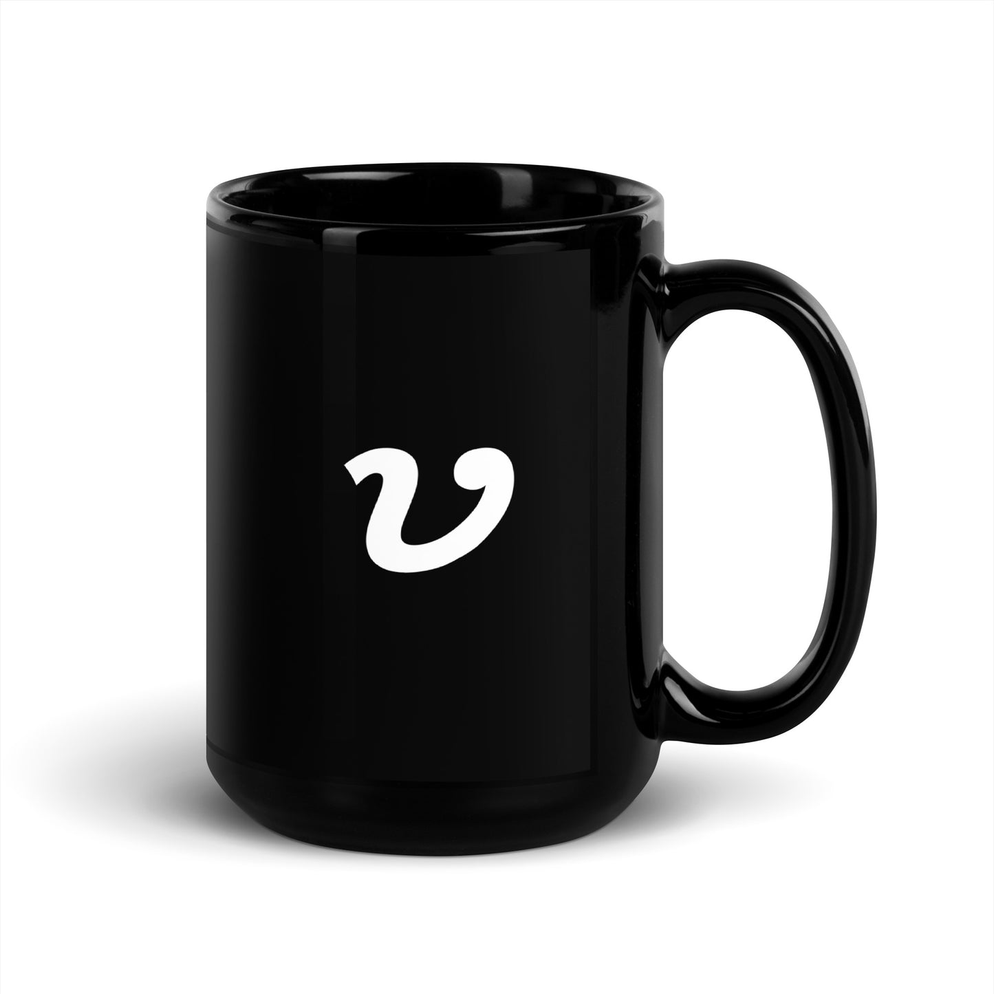 "V" Mug (Black)