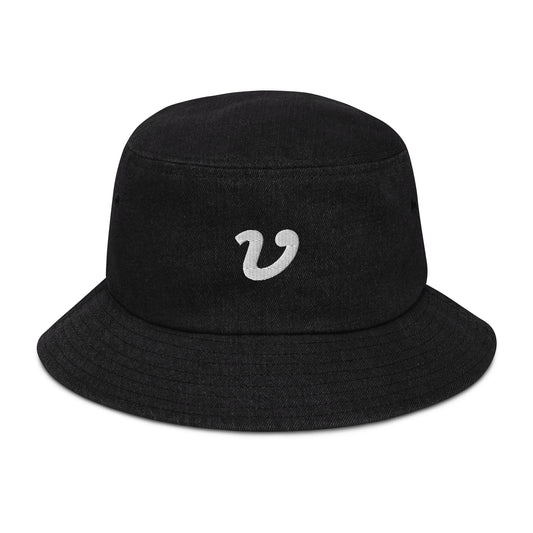 "V" Denim Bucket Hat