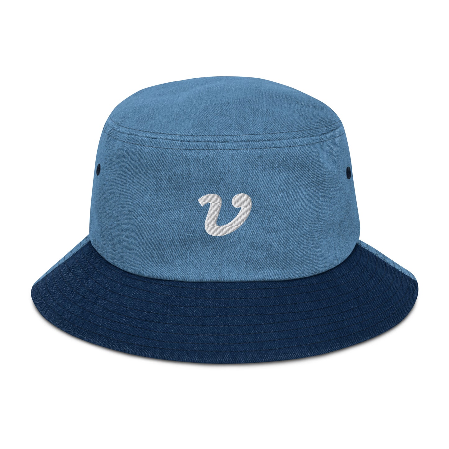 "V" Denim Bucket Hat