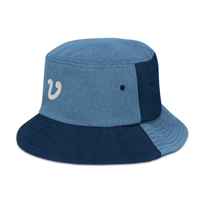 "V" Denim Bucket Hat