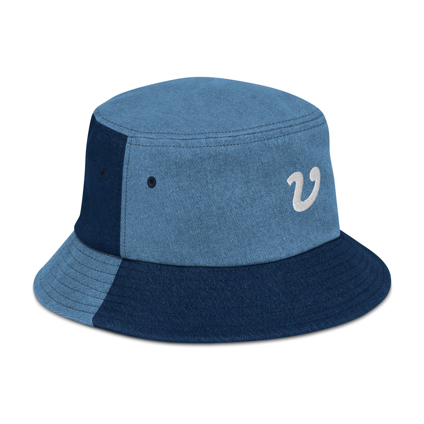 "V" Denim Bucket Hat