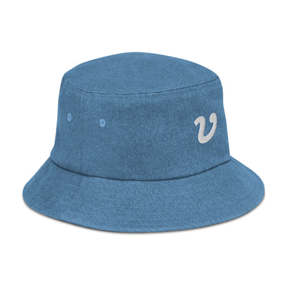 "V" Denim Bucket Hat